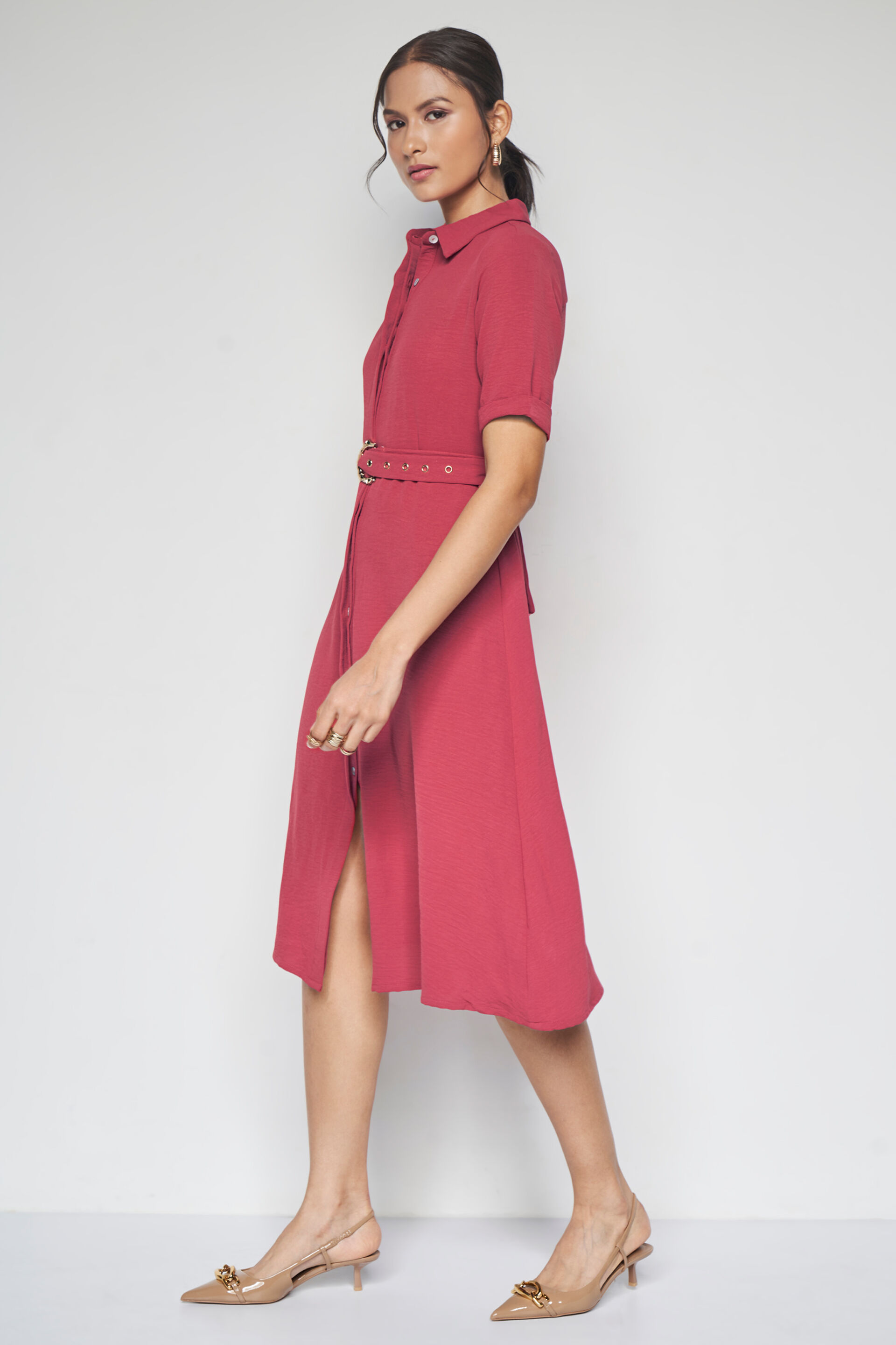 Dark discount peach dress